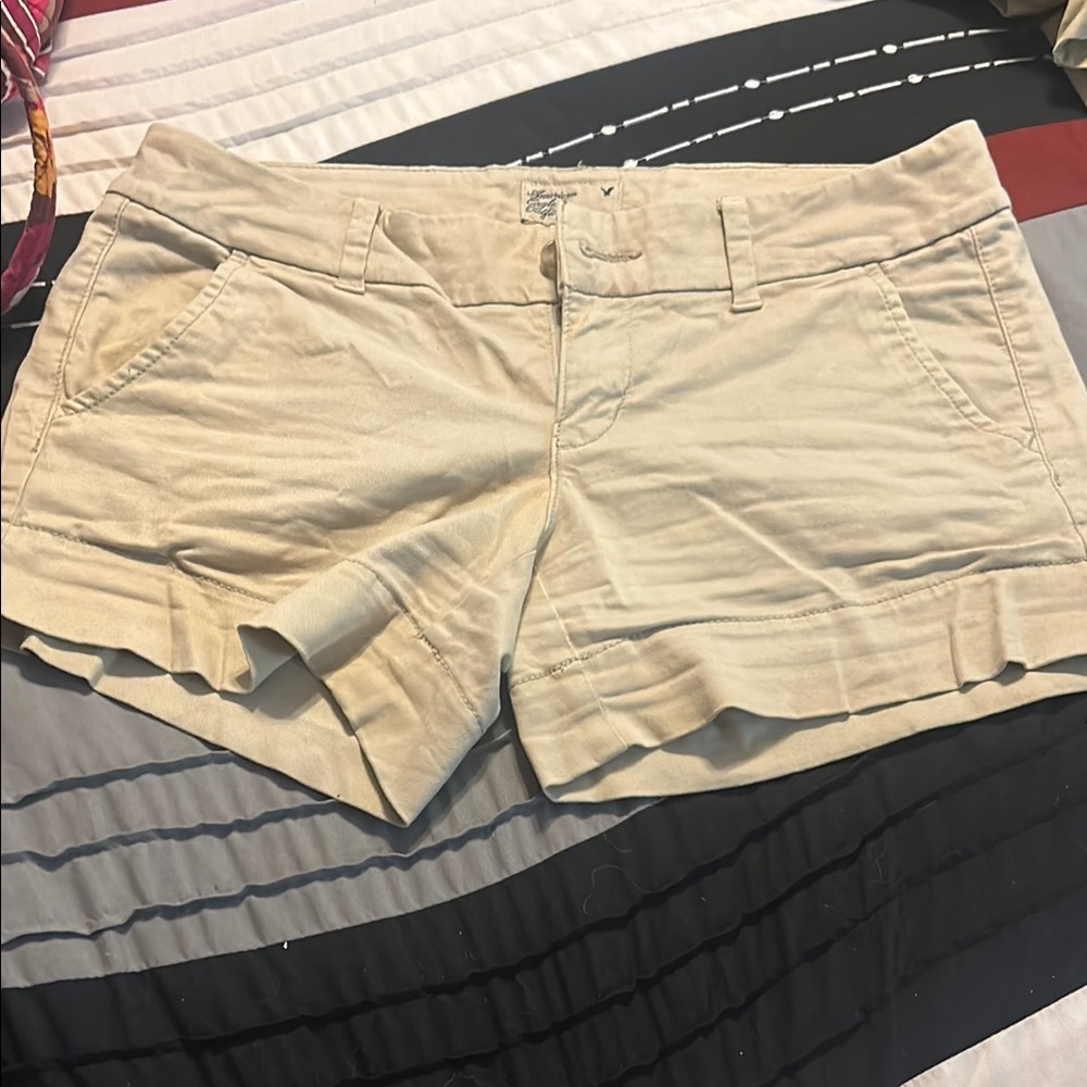 Women's Tan Shorts - Picture 1 of 2
